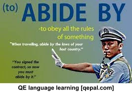 تصویر فلش کارت abide by