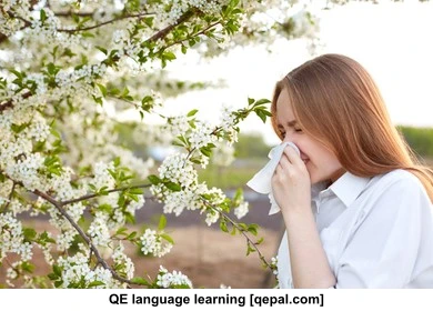 تصویر فلش کارت allergic