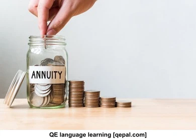 تصویر فلش کارت annuity
