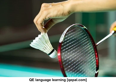 تصویر فلش کارت badminton