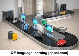تصویر فلش کارت baggage claim