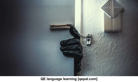تصویر فلش کارت burglary