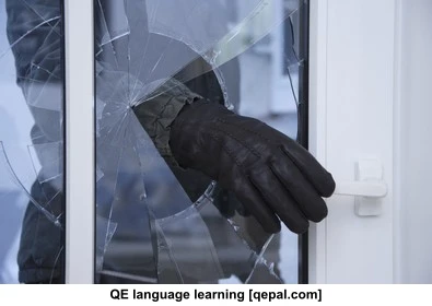 تصویر فلش کارت burgle