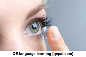 تصویر فلش کارت contact lens
