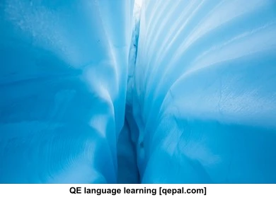 تصویر فلش کارت crevasse