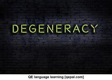 تصویر فلش کارت degeneracy