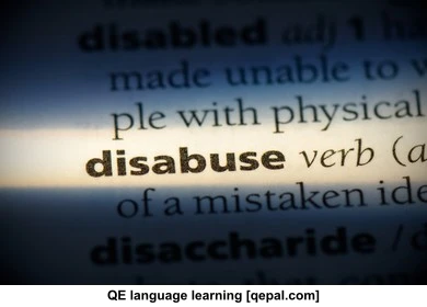 تصویر فلش کارت disabuse