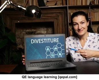تصویر فلش کارت divestiture