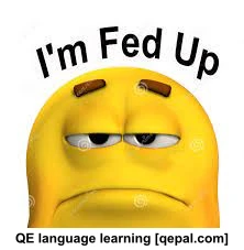 تصویر فلش کارت fed up