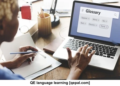 تصویر فلش کارت glossary