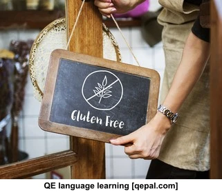 تصویر فلش کارت gluten
