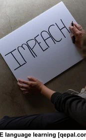 تصویر فلش کارت impeach