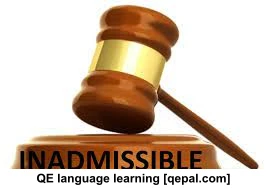 تصویر فلش کارت inadmissible