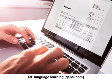 تصویر فلش کارت invoice