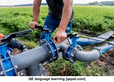 تصویر فلش کارت irrigate