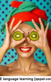 تصویر فلش کارت kiwi