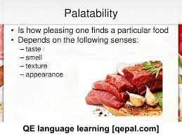 تصویر فلش کارت palatability