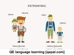 تصویر فلش کارت patronymic