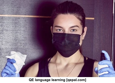 تصویر فلش کارت quarantine