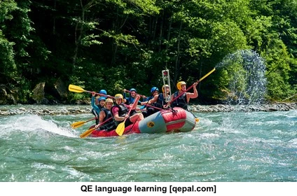 تصویر فلش کارت rafting