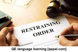 تصویر فلش کارت restraining order