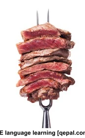 تصویر فلش کارت steak