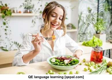 تصویر فلش کارت vegetarian