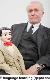 تصویر فلش کارت ventriloquist