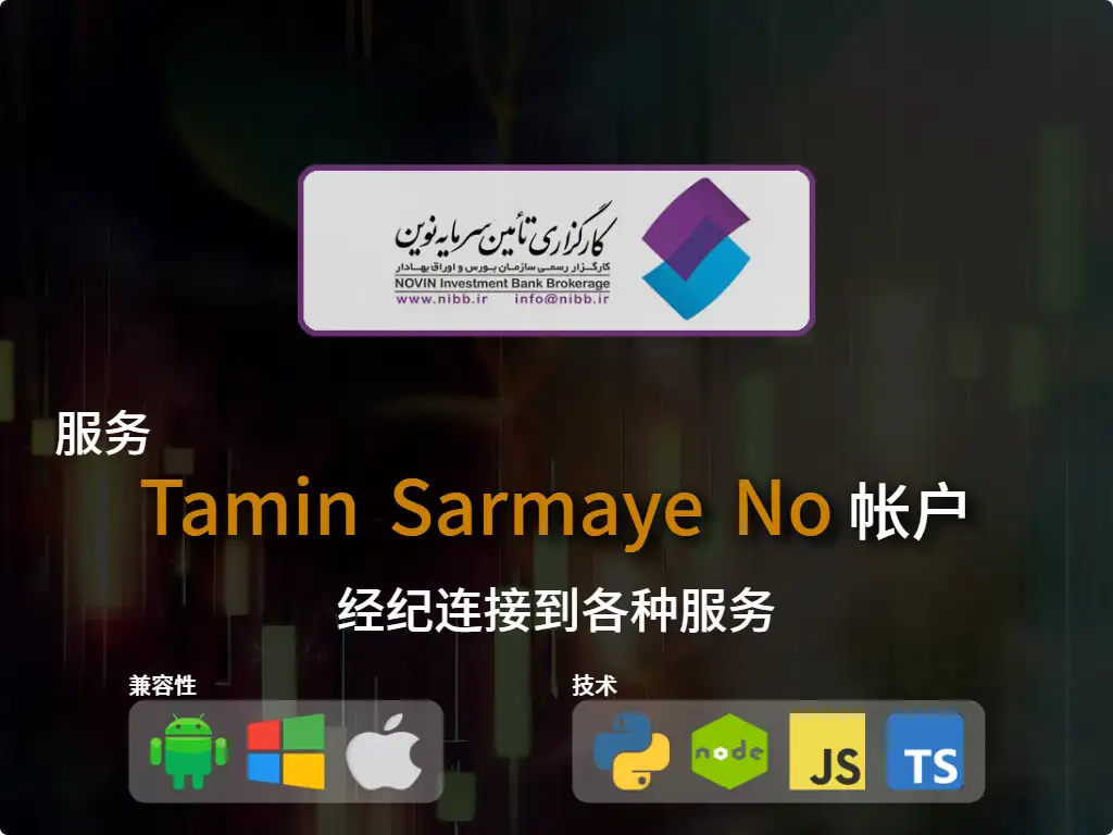 连接到经纪账户Tamin Sarmaye No