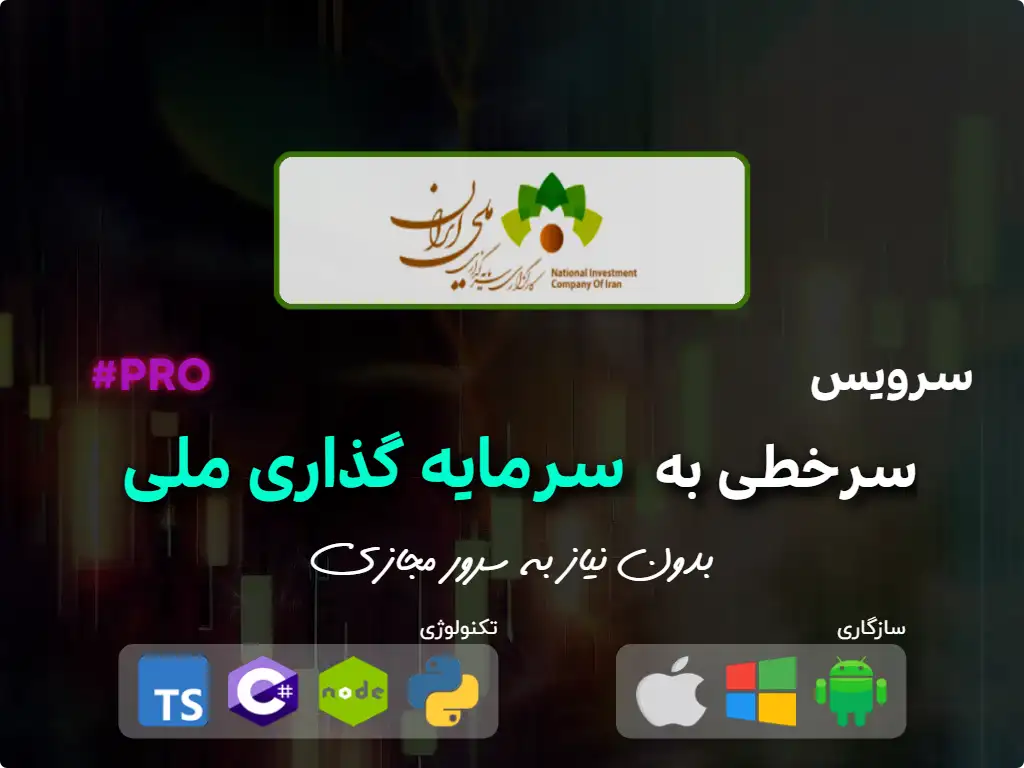 primary image: ربات سرخطی کارگزاری سرمایه گذاری ملی